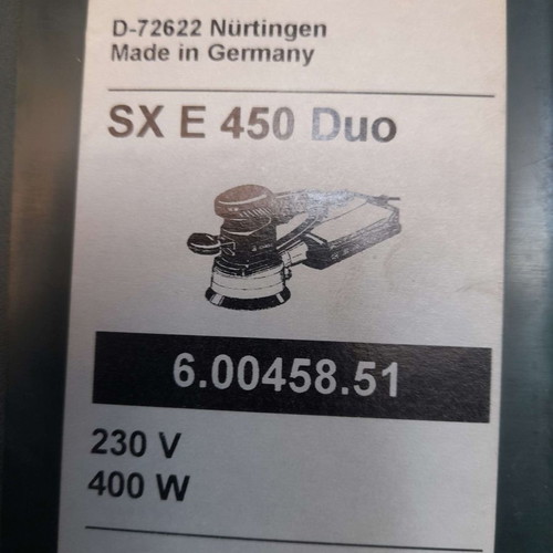 Metabo eccentric sander 150mm SXE 450 DUO new 400W