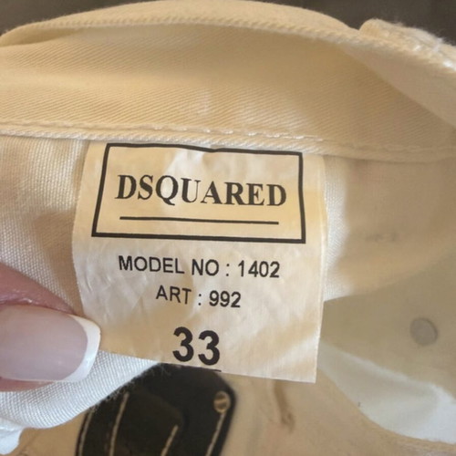 D squared White Men's Pants like new, 100% cotton, size 33, straight fit