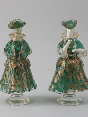 Murano Glass Figures 20th Century, like new, woman dancing