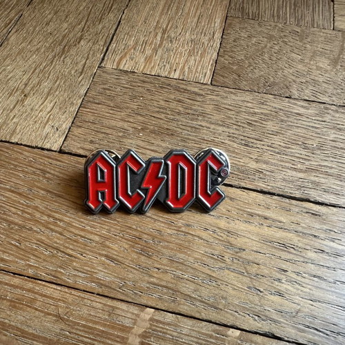 AC DC pin badge