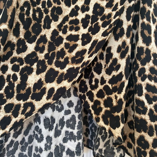 C&A Classic Leopard Print Wrap Dress, Medium, 100% Viscose