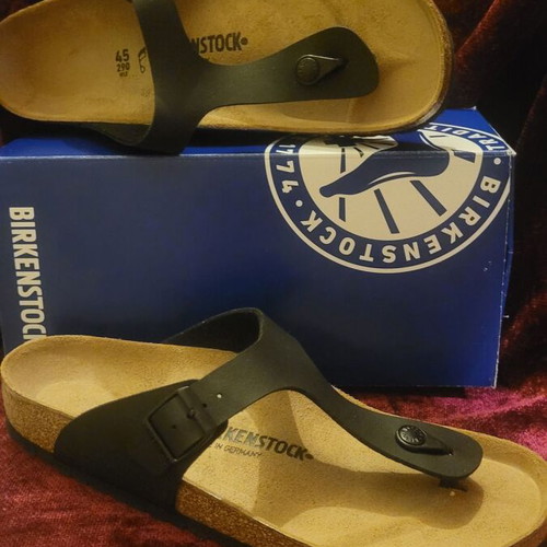 Birkenstock sandals size 45 black new