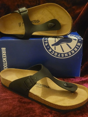 Birkenstock sandals size 45 black new