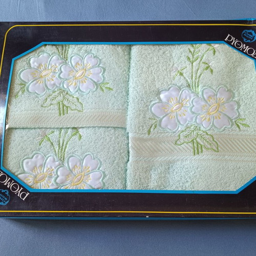 Vintage Rhythm towel set new, 3 pieces, 100% cotton