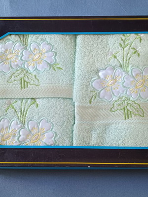 Vintage Rhythm towel set new, 3 pieces, 100% cotton