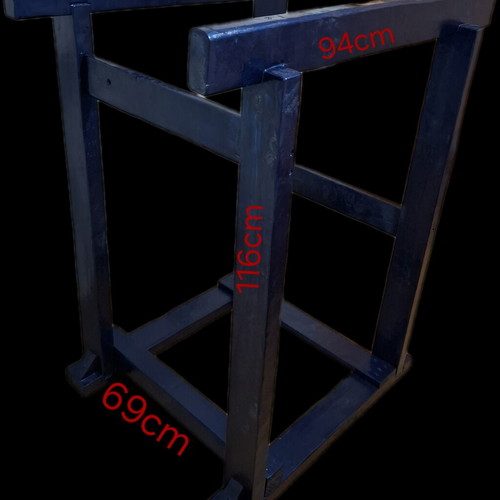 Wooden gym dip bars, oak