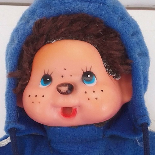 Monchhichi Zabolaqi Jogging doll used, height 21cm