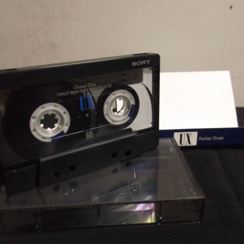 Sony UX 60 chrome cassette used for cassette player