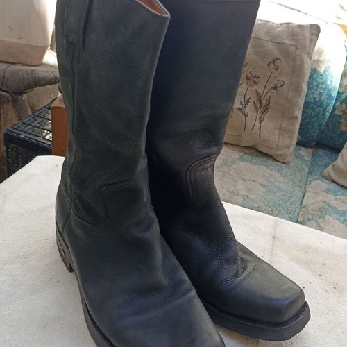 Sendra leather boots like new, size 44, black