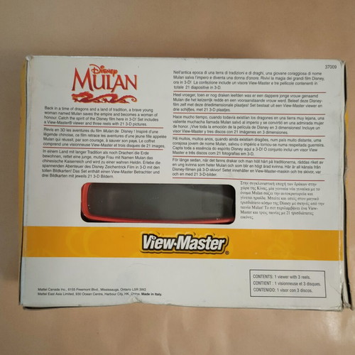View Master Mulan Disney 1998 new, sealed box with 3 reels