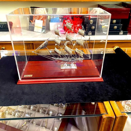 Silver 925 handmade Cutty Sark ship new