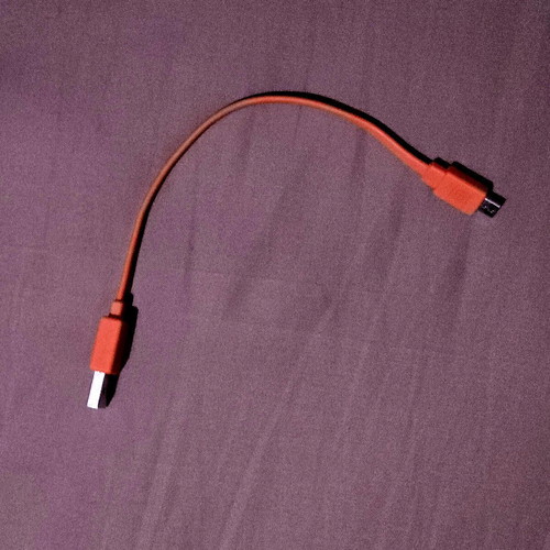 JBL Pure Bass headphones used with hybrid connection