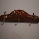 Coat rack with 3 hooks used