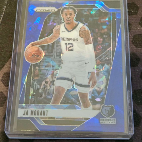 2024-25 Panini Prizm Ja Morant Blue Cracked Ice Prizm card new