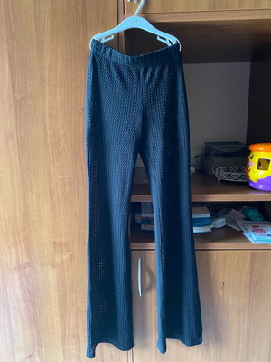 Παντελόνι see through με ενσωματωμένο εσώρουχο H&M, σαν καινούργιο, μαύρο