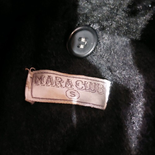 Women's half coat used, black, size S