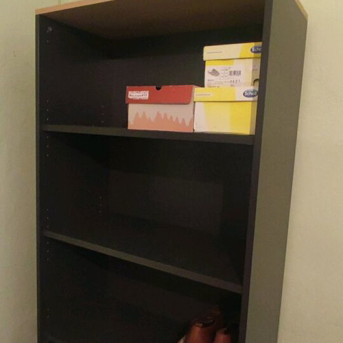 Dromeas office furniture used, desk with drawers and bookshelf