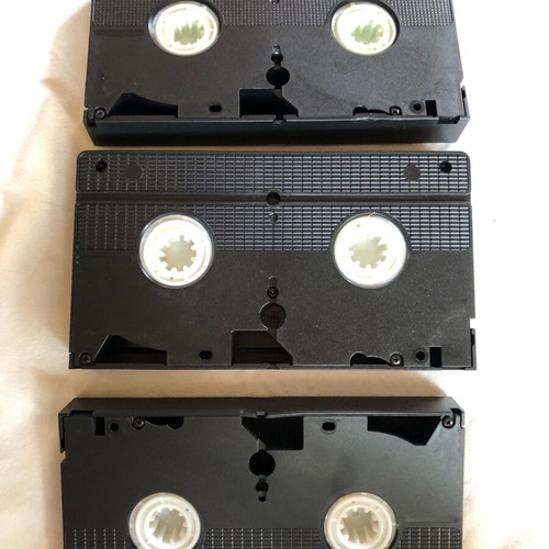 Private retro erotic VHS movies used, pack of 3