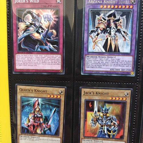 Arcana Knight Joker Support Deck Yu-Gi-Oh cards, near mint, pack of 6