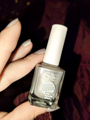 Grey Metallic Nail Polish like new