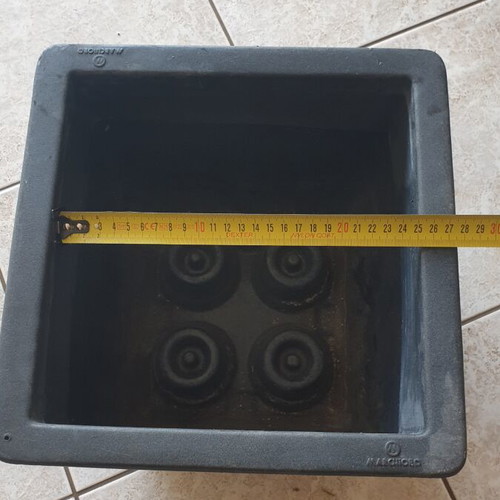 Plastic indoor plant pot Marchio, grey, 30x30 cm