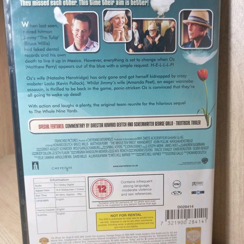 The Whole Ten Yards DVD like new with English subtitles