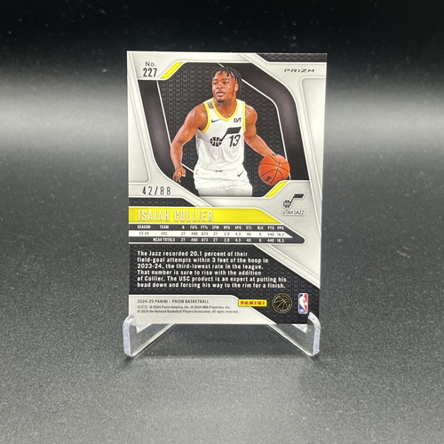 2024-25 Panini Prizm NBA Isaiah Collier RC Red Choice card new