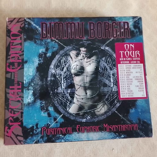 Dimmu Borgir Puritanical Euphoric Misanthropia CD used with bonus track and band poster
