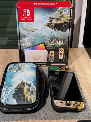 Nintendo Switch OLED Zelda Edition като нов с запечатани аксесоари
