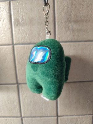 Among Us keychain like new with whistle sound