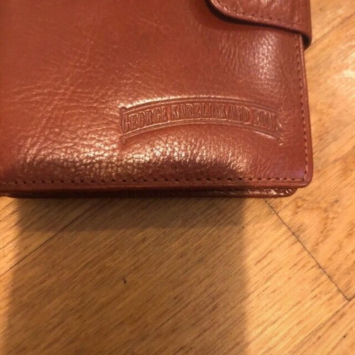 Karelias promotional wallet brown color like new, leather