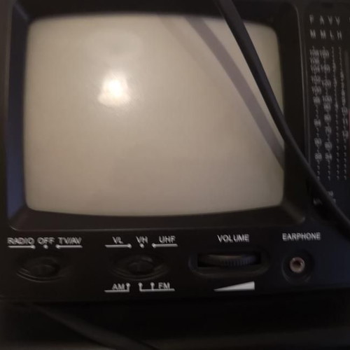 Vintage Human TV-Radio used, black