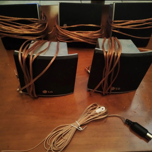 LG LHS-36SES Home Cinema Speakers set of 5 used with cables and accessories