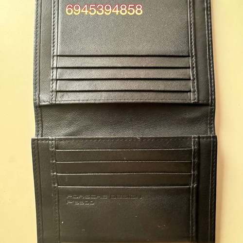 Porsche Design P3300 leather wallet used, vertical folding