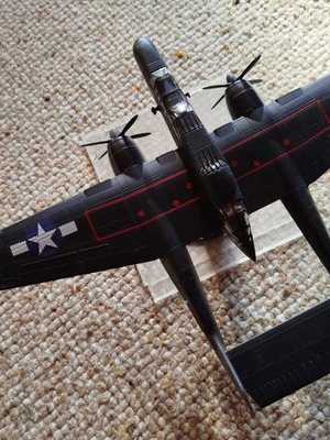 Northrop P-61 Black Widow Model Airplane 1/72 scale like new