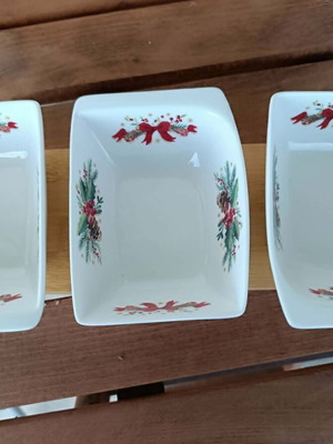 Cryspo Trio Noel Christmas serving set, brand new