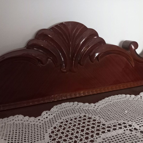 Handmade antique buffet with marquetry, 2.18x1.18x0.52 m