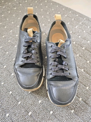 Clarks sport shoes used, leather, size 37, black