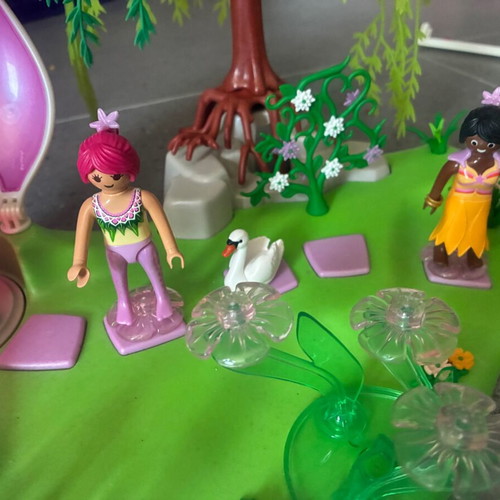 Playmobil fairies island with color-changing light