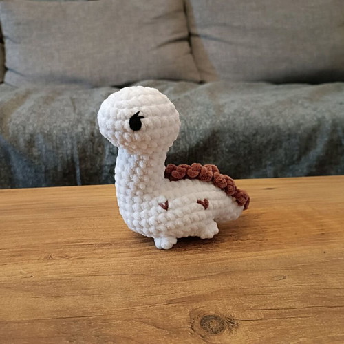 Handmade knitted amigurumi dinosaur toy new