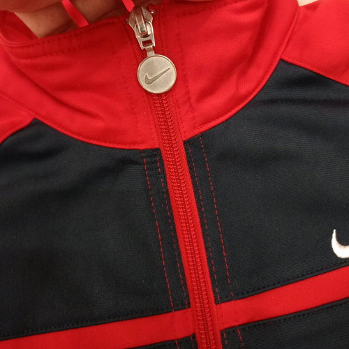 Nike Retro Full Zip Jacket used, unisex, red with blue
