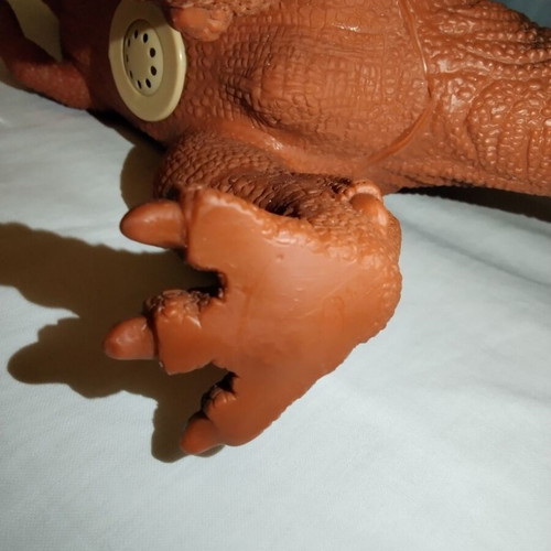 T-Rex brown rubber dinosaur toy, 40 cm