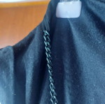 Lynne blouse like new, size M, black and gray