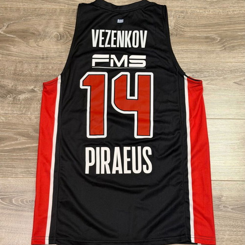 Olympiacos Basketball Jersey Sasha Venzekov 2022-23 Third Kit Medium New