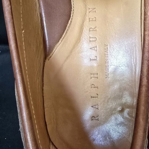 Polo Ralph Lauren loafers used, size US 8.5 EU 42, brown