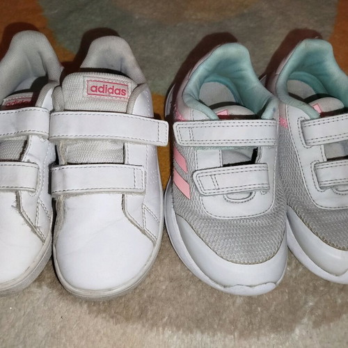 Adidas kids sports shoes like new, 2 pairs for girls
