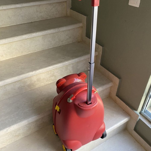 Children's Trolley Suitcase Bear Design new, red
