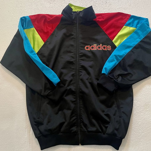 Adidas vintage 90s colorblock track jacket like new