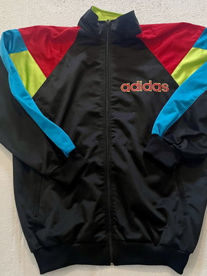 Adidas vintage 90s colorblock track jacket like new