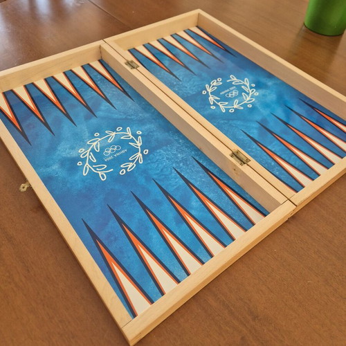 Olympic Games Athens 2004 Backgammon and Chess Set like new